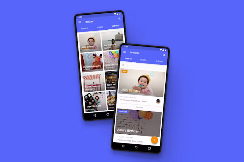 Cover image for Android App Design - Social Invites App