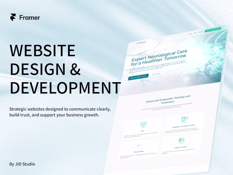 Cover image for Framer Multi-Page Website Design & Development