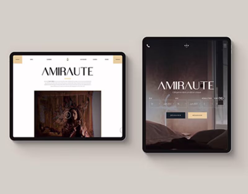 Cover image for Amirauté Hotel - Website