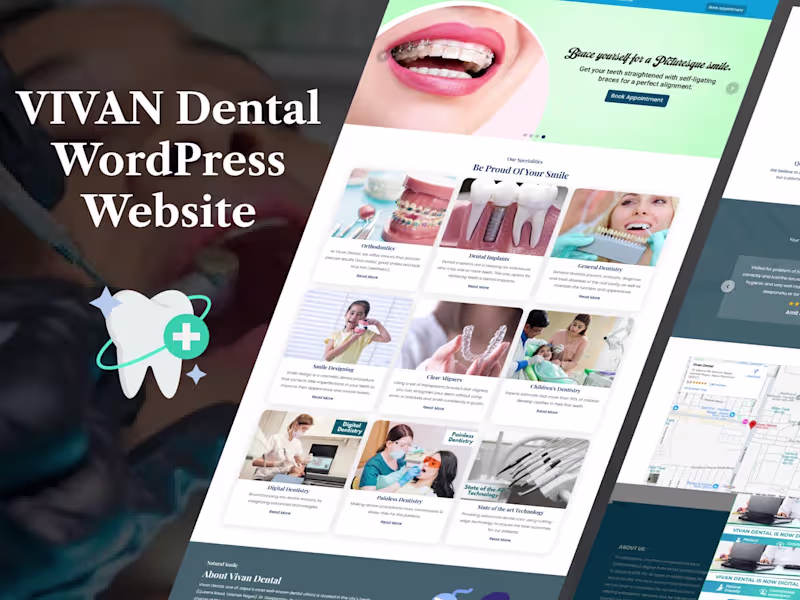 Cover image for Vivan Dental | Wordpress Website