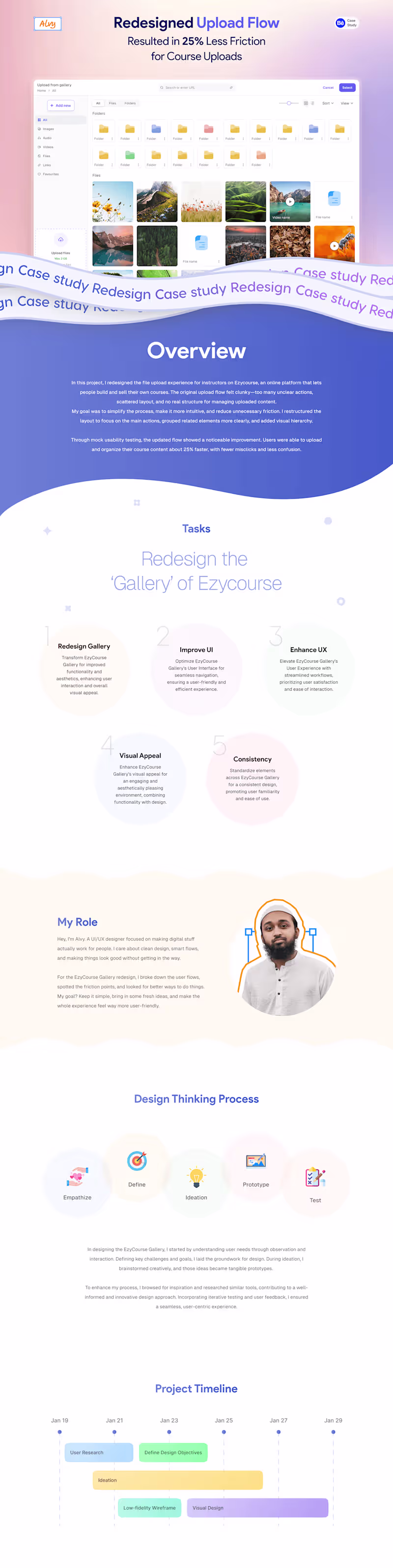 Cover image for UX Case Study - Course platform upload flow redesign