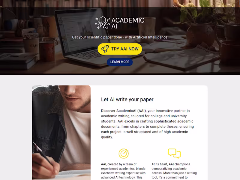 Cover image for Academic AI - Vue / Python GPT
