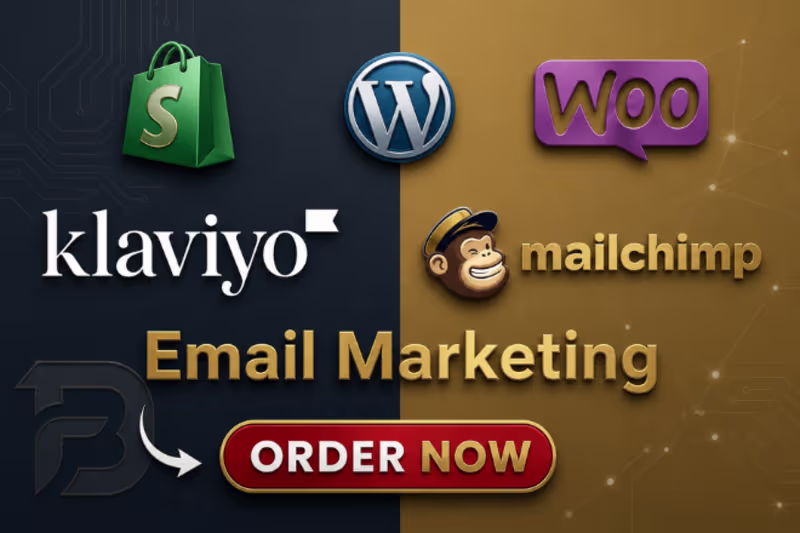 Cover image for I will set up Shopify email marketing using Mailchimp or GetResp