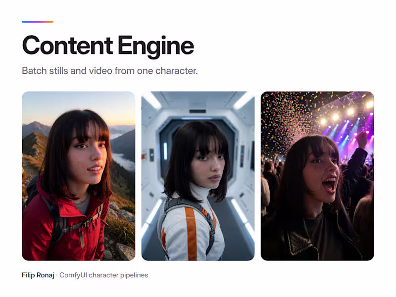 Cover image for AI Influencer Content Engine: ComfyUI Batch + Video