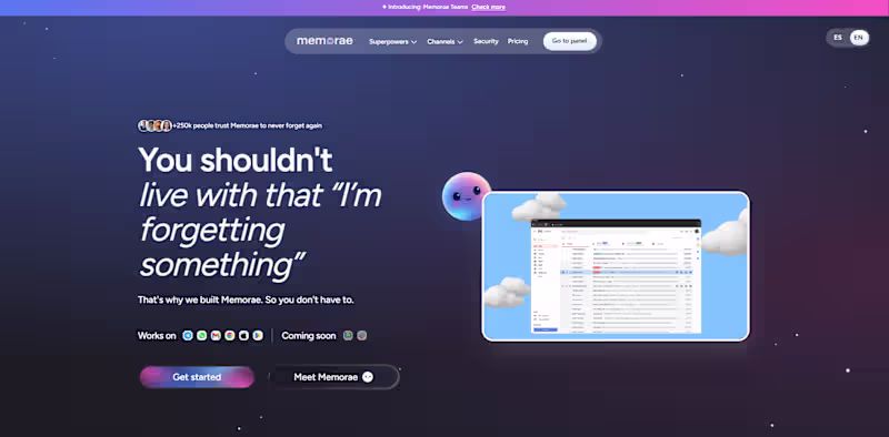 Cover image for Memorae | Web Experiences & Product Launchpad