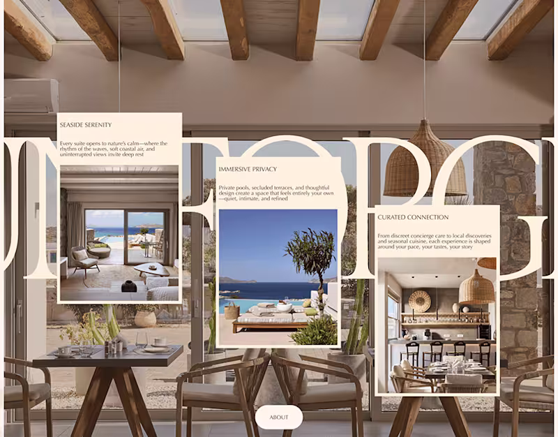 Cover image for Luxury Hotel Website Design for Milos Resort