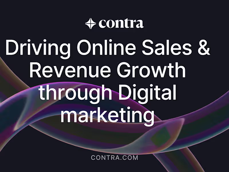 Cover image for Driving Online Sales & Revenue Growth through  Digital marketing