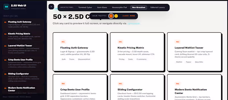 Cover image for Production-Ready 2.5D Interactive Web Elements
A