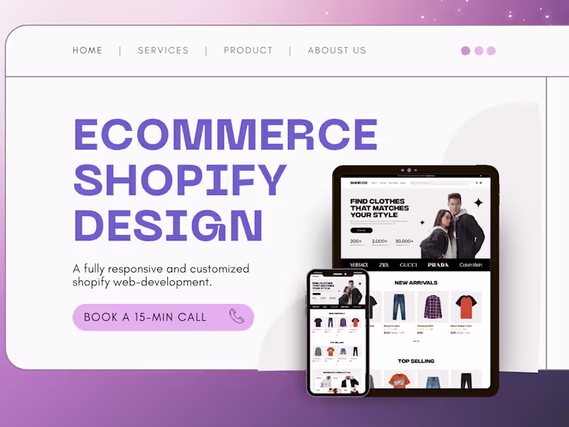 Cover image for E-commerce Shop Website UI Design
