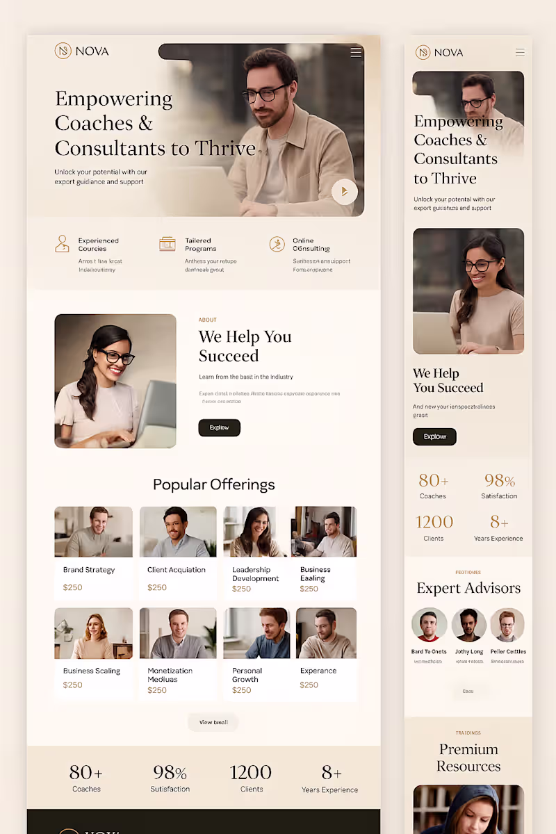 Cover image for Coaching Brand: Website & CRM Automation