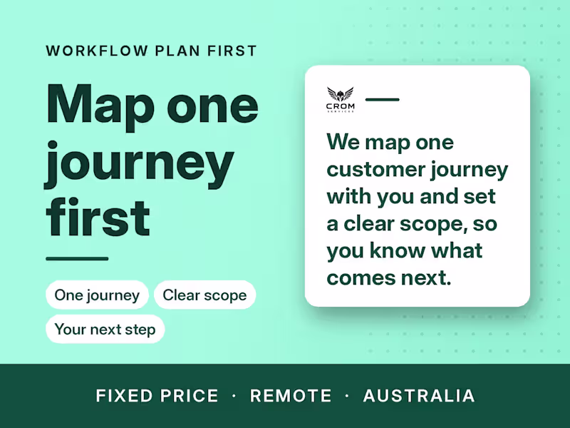 Cover image for Workflow plan first