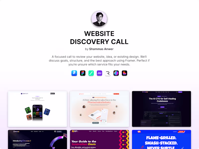 Cover image for Website Discovery Call