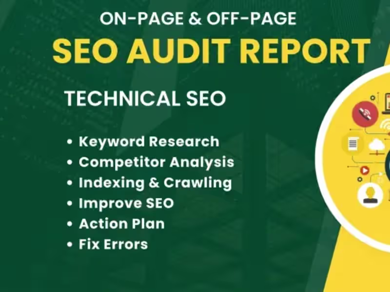 Cover image for I will do website SEO audit report, keyword research.