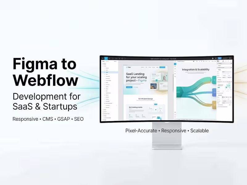 Cover image for Figma to Webflow Development for SaaS & Startups