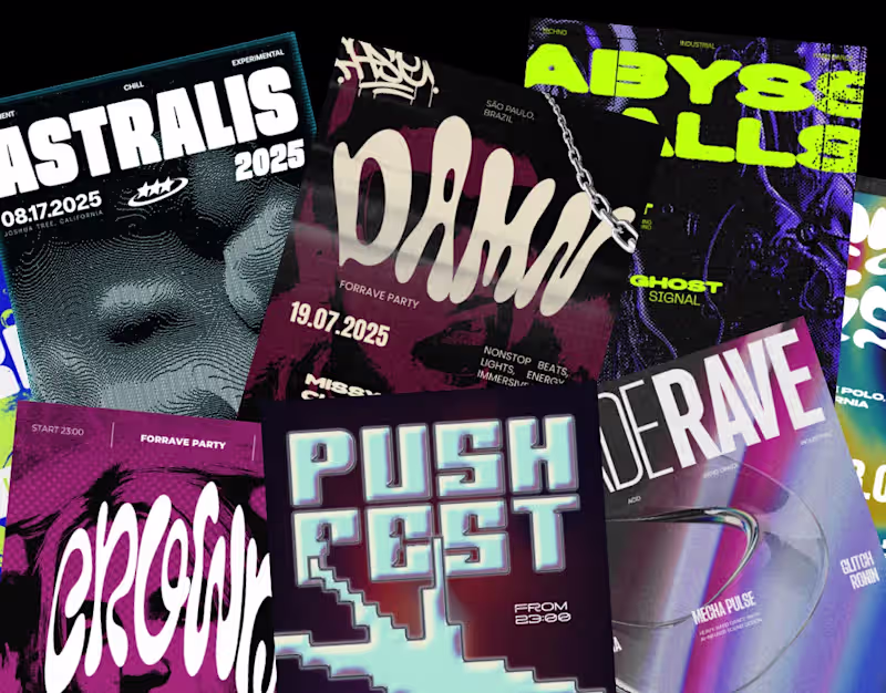 Cover image for RAVE - Poster & Flyer Series VOL 1