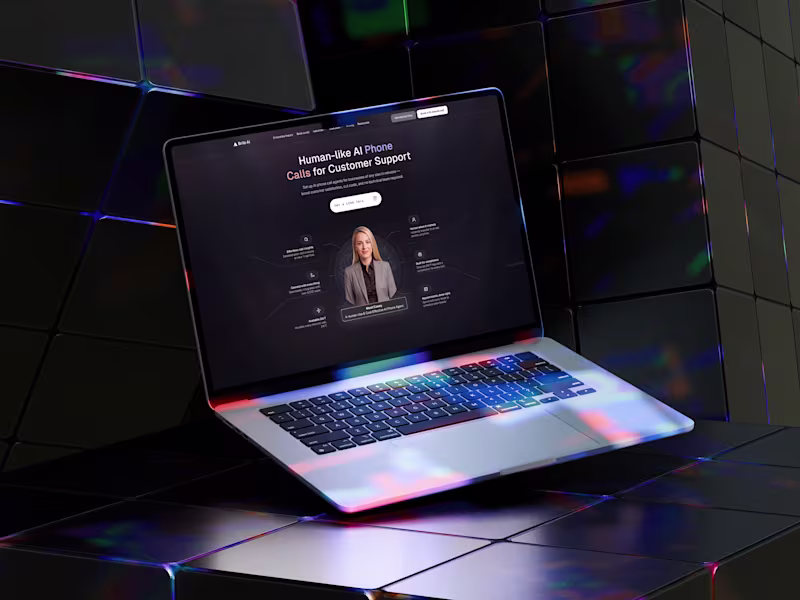 Cover image for Brilo AI — SaaS Marketing Website in Framer