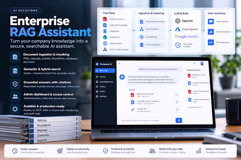 Cover image for Enterprise RAG Assistant — AI for Your Company Kno