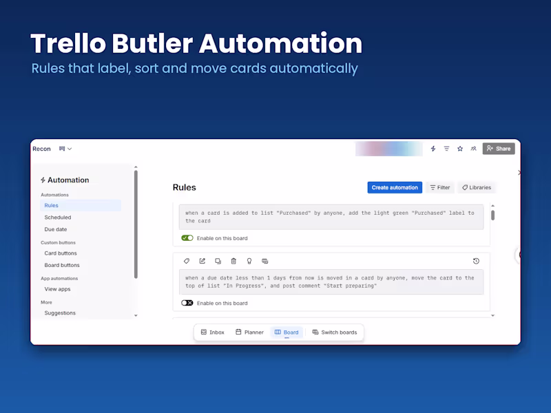 Cover image for Trello Job Tracking System with Butler Automation