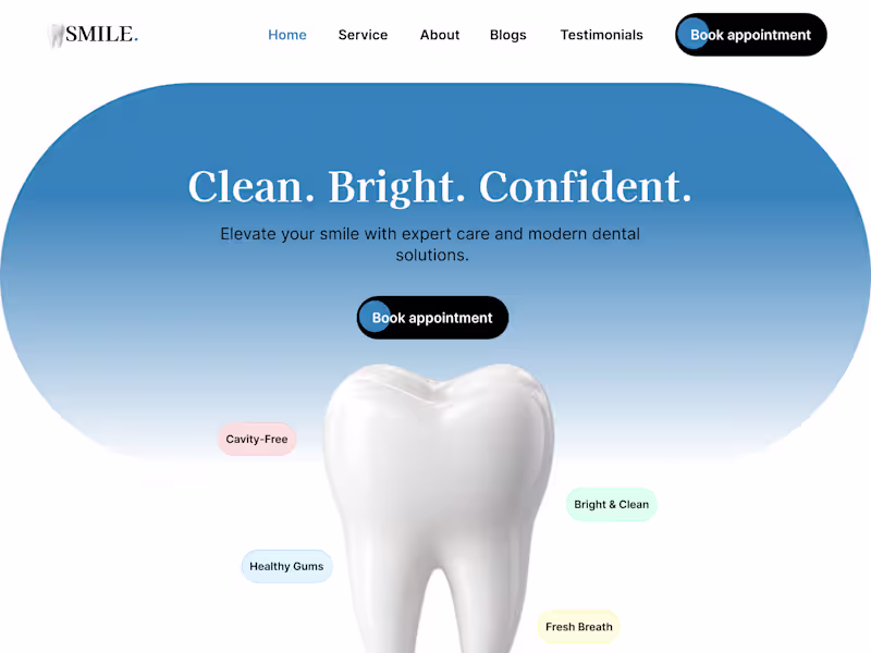 Cover image for Designed a modern healthcare website