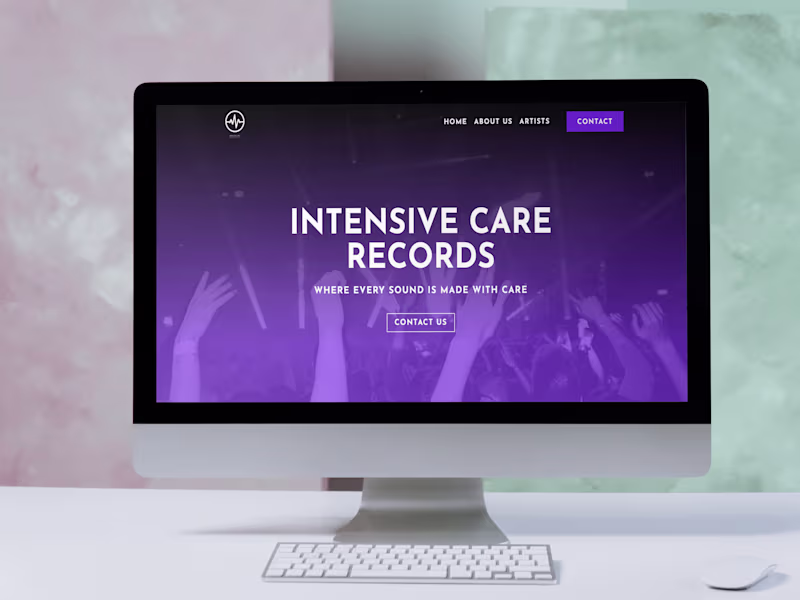 Cover image for Intensiv Care Records - Divi Website Design