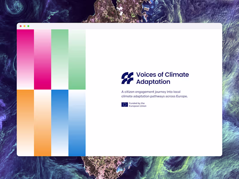 Cover image for Website for an EU climate adaption project