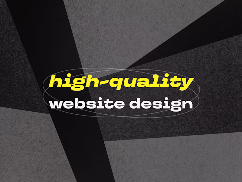 Cover image for High-quality UI/UX design for Website