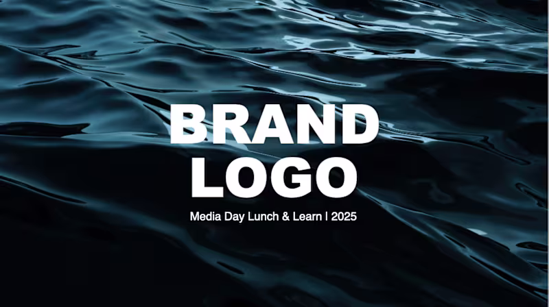 Cover image for Media Brand General Presentation Deck