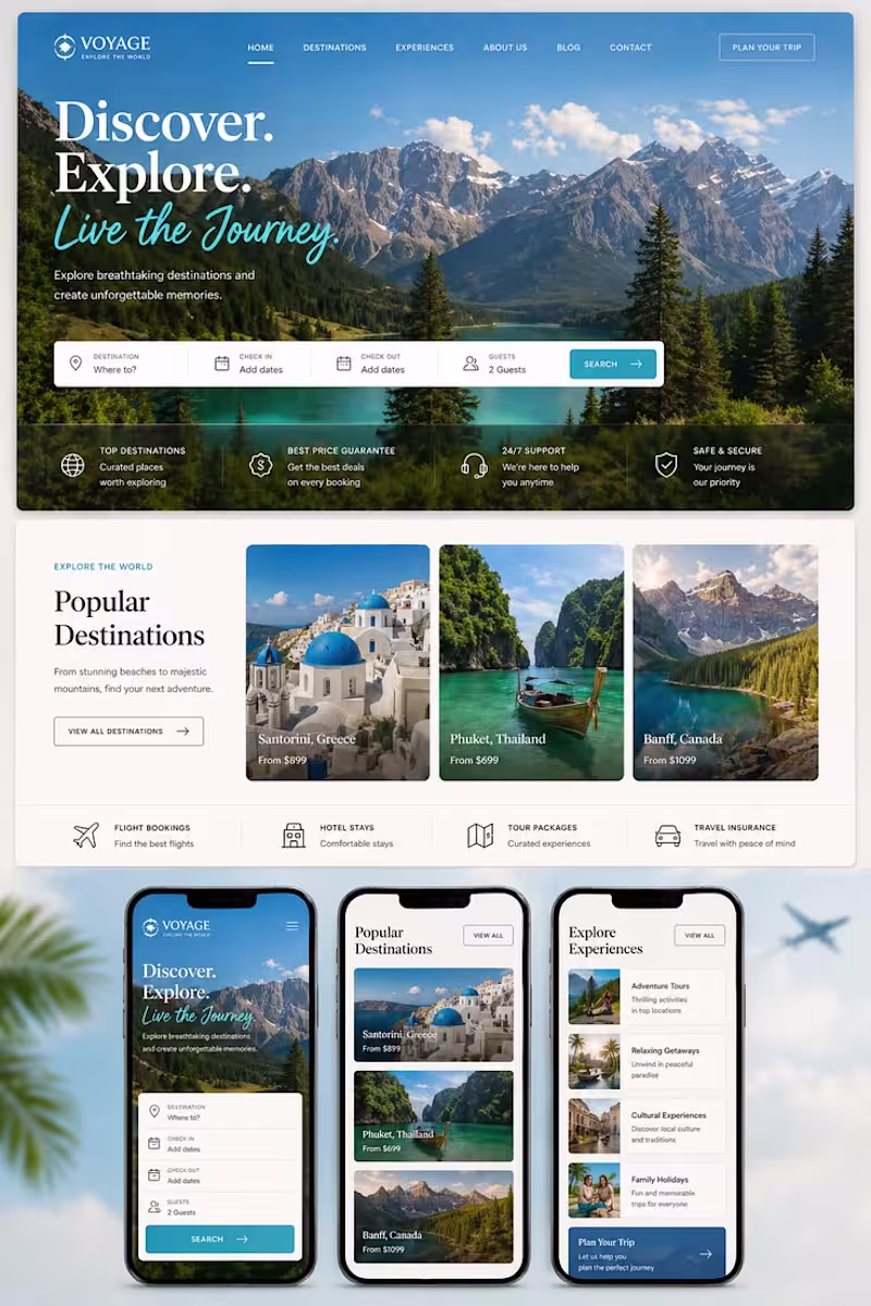 Cover image for WordPress Travel Website Design –
