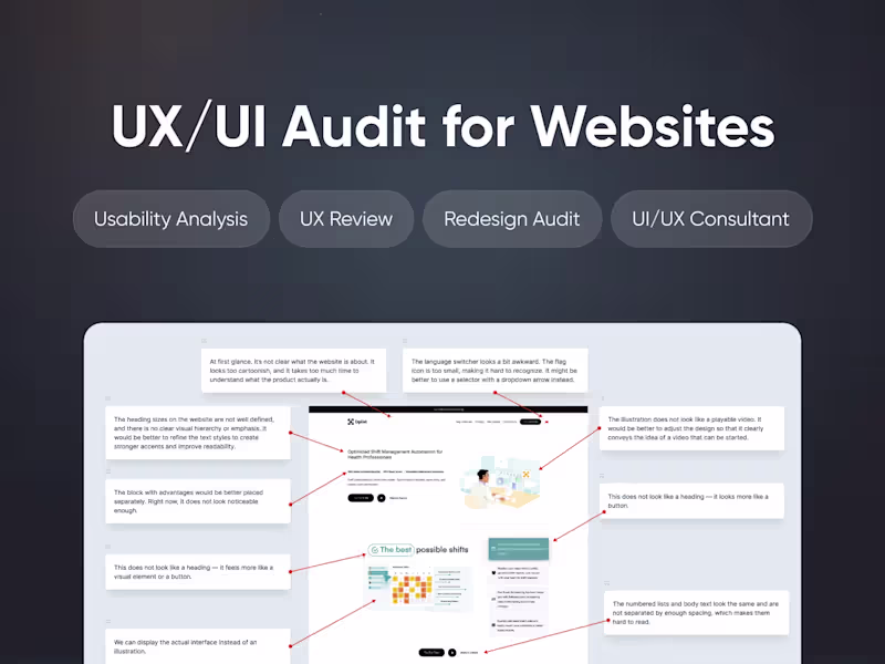 Cover image for UX/UI Audit for Websites
