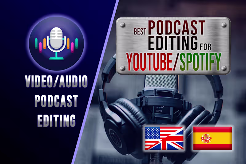 Cover image for professional audio and video podcast editing