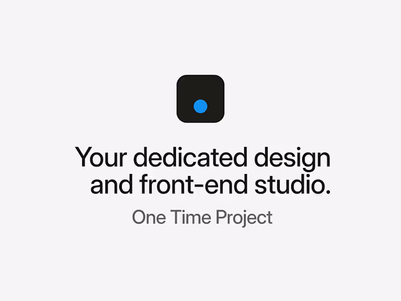 Cover image for One Time Project