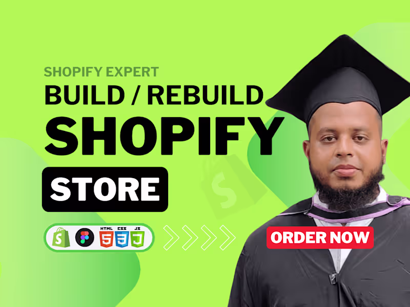 Cover image for I will design a modern clothing and fashion shopify store or web