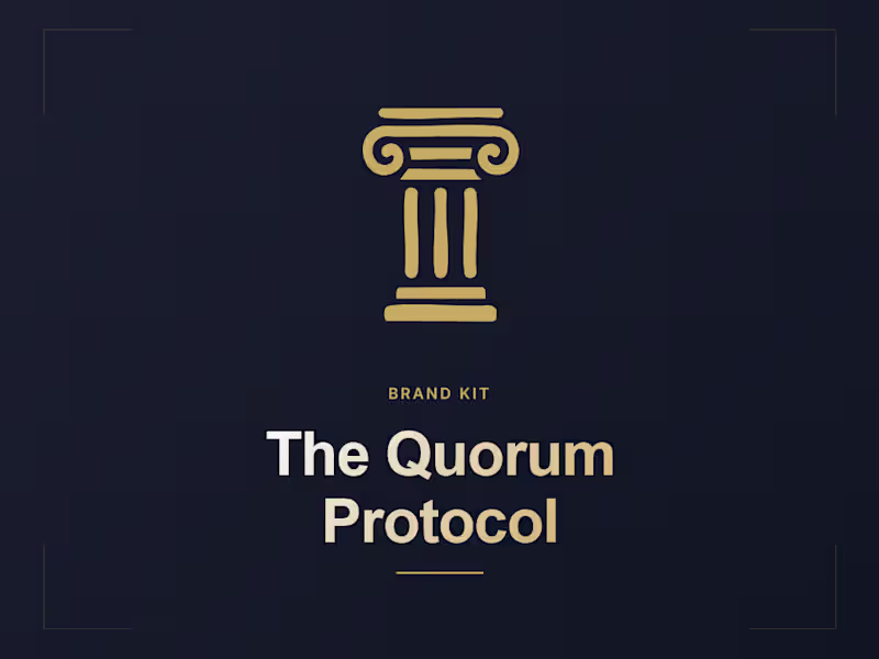 Cover image for The Quorum Protocol - Wealth Management Brand Kit