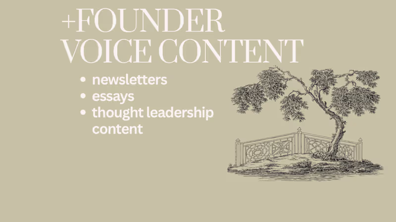 Cover image for Founder Voice Content 