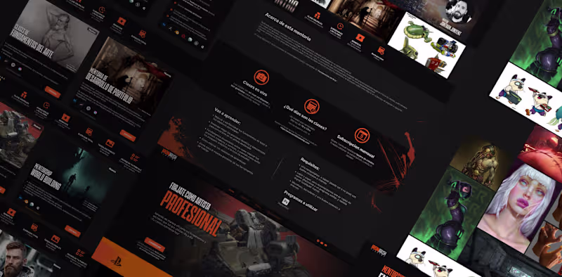 Cover image for Web design for an art