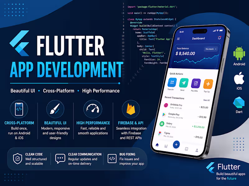 Cover image for Flutter App Development