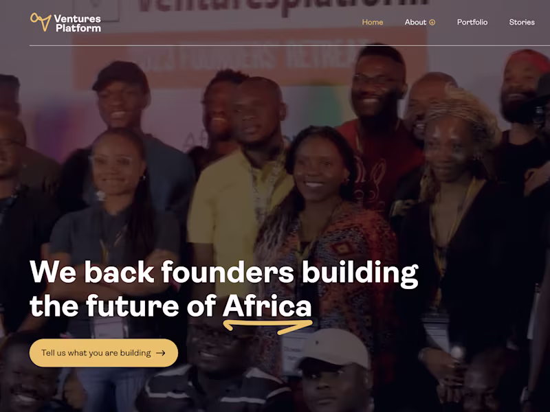 Cover image for Ventures Platform Website Webflow Development