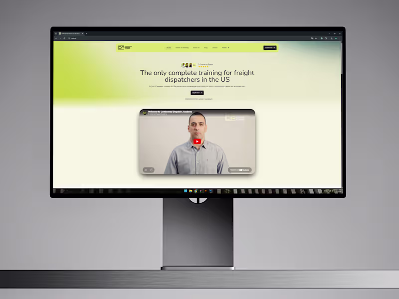 Cover image for Continental Dispatch Academy Website Redesign