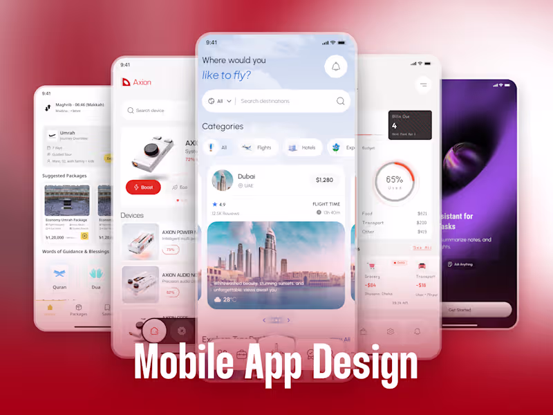 Cover image for Mobile App UI/UX Design