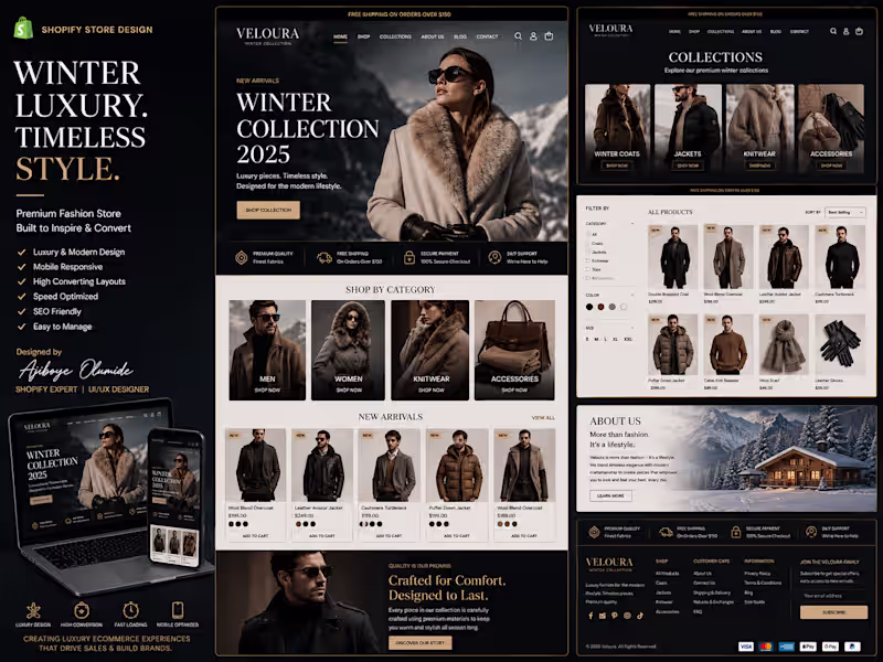 Cover image for Luxury Shopify Store Design