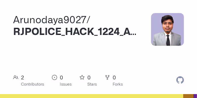 Cover image for Rajasthan Police Hackathon: Police Feedback System