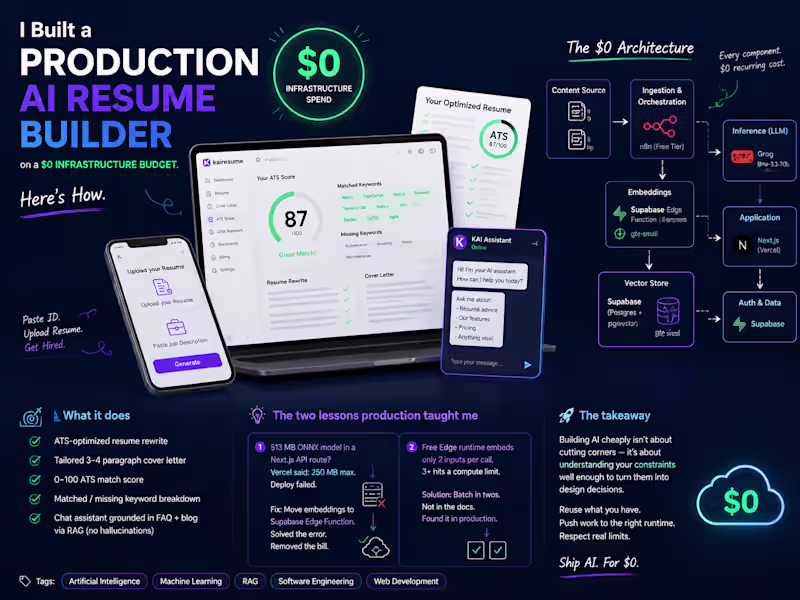 Cover image for AI resume builder with RAG