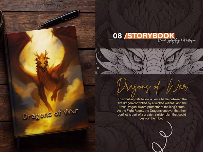 Cover image for THE DRAGONs TALE Concept Art and Storybook Illustration