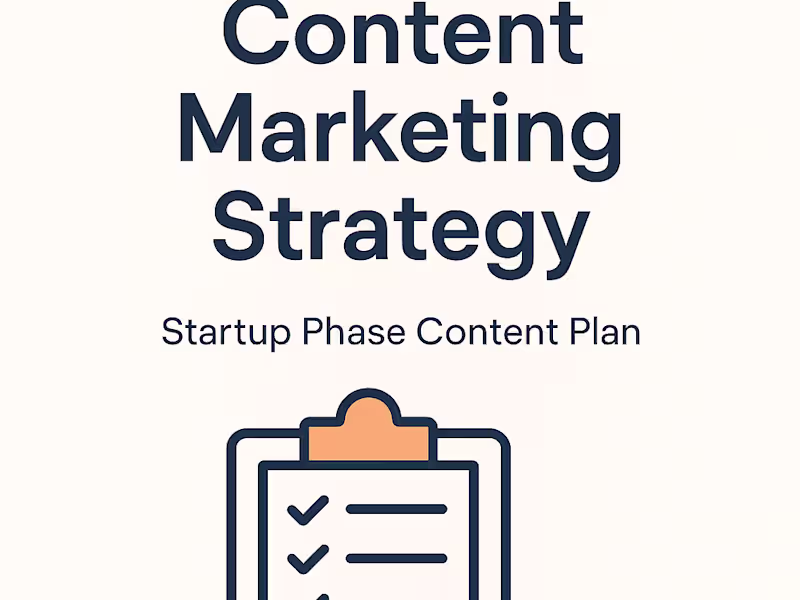 Cover image for ProjectPilot Startup Phase Content Plan