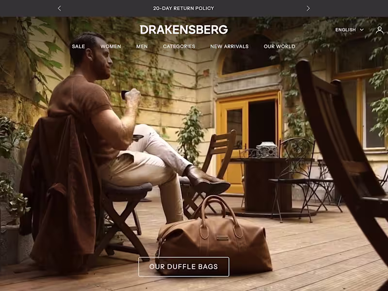 Cover image for DRAKENSBERG Premium E-commerce Website Design & Development