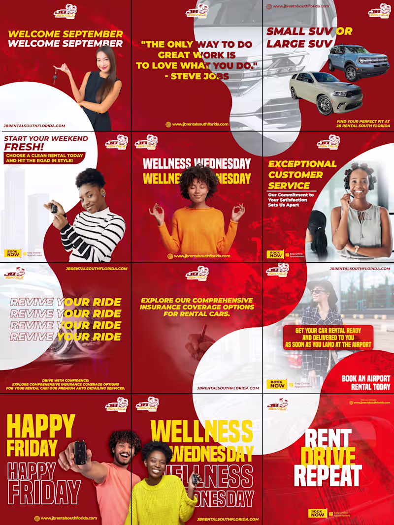 Cover image for Jb Rentals Social Media Content