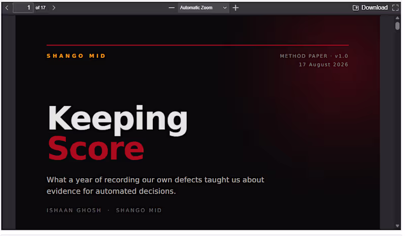 Cover image for Keeping Score — on measuring