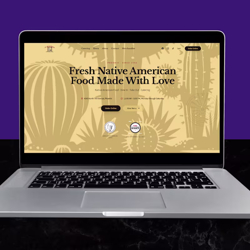 Cover image for Designed and developed a website