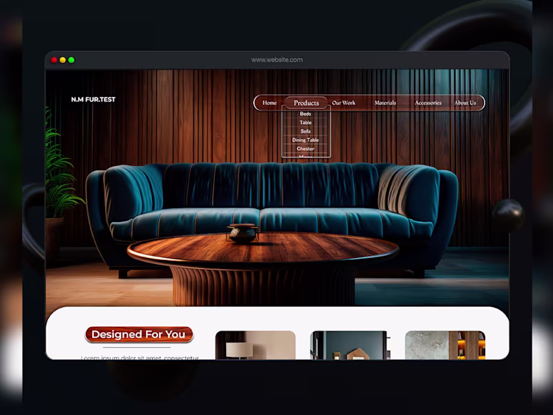 Cover image for 🪑 N.M Furnishers – Website