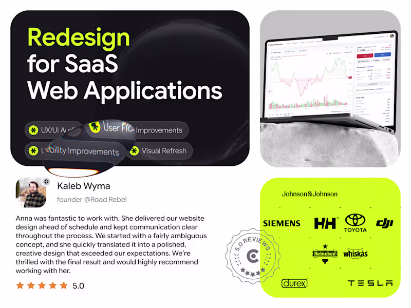 Cover image for UX/UI Redesign for SaaS Web Applications